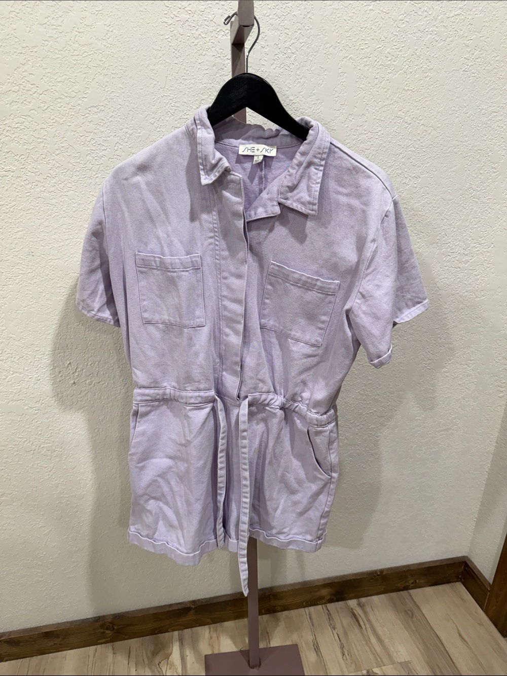 She sky women romper Lavender